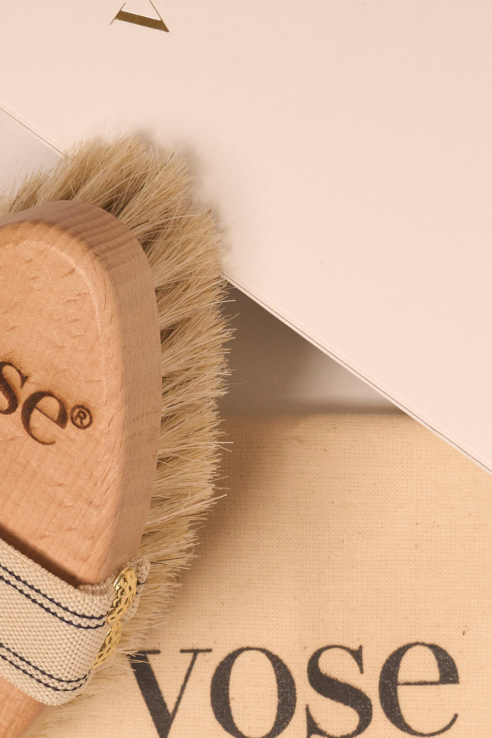 Vose - 100% Horse Hair Body Brush - Vanilla