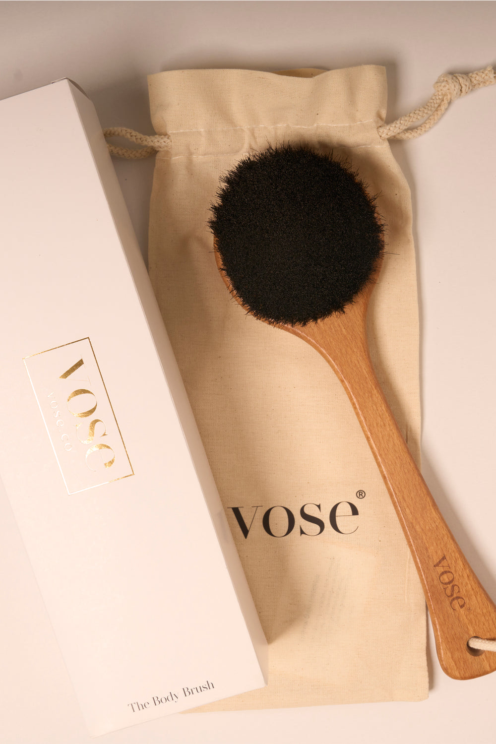 Vose - 100% Horse Hair Body Brush - Long