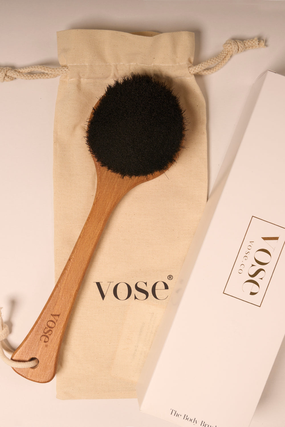 Vose - 100% Horse Hair Body Brush - Long