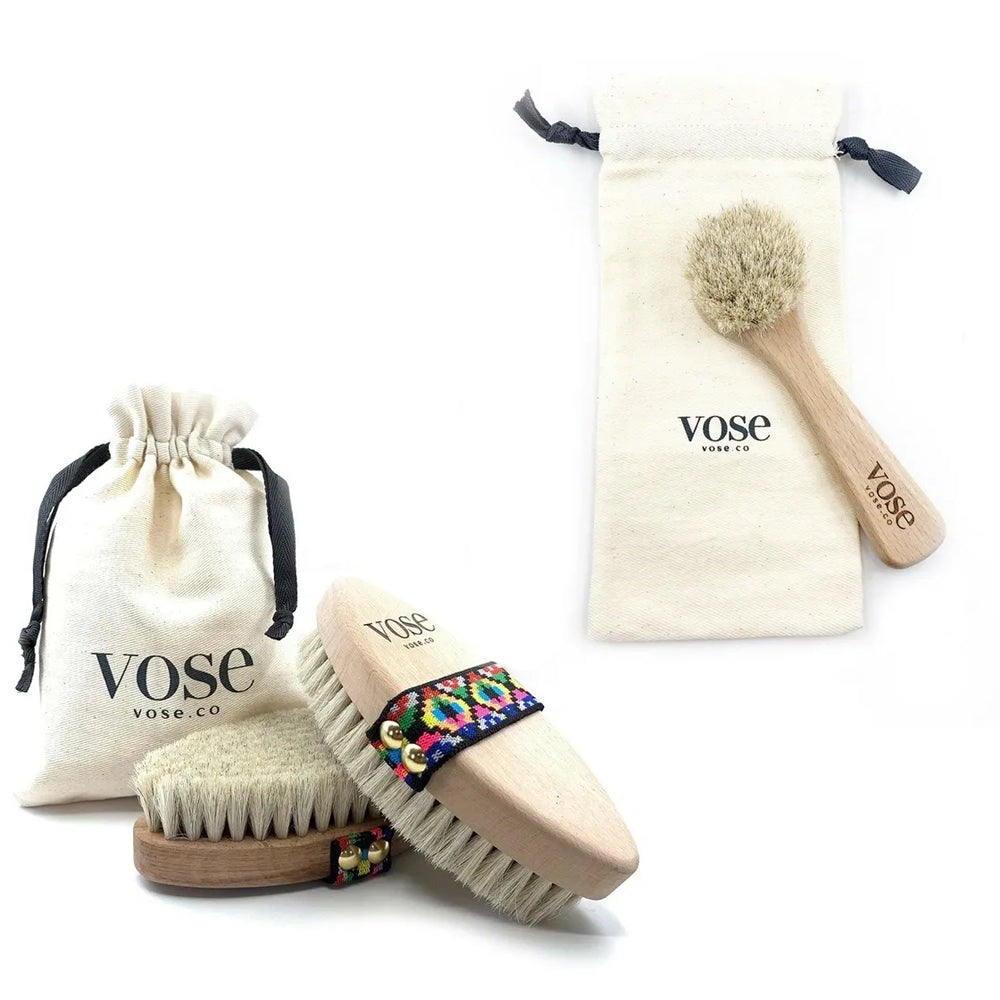 Detox Set: Body Brush + Face Brush + Detox Essentials Kit - Fig Wellbeing