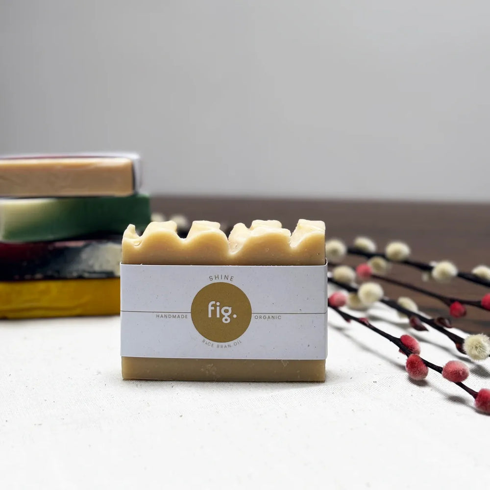 FIG - Shine - Rice Bran Oil Soap Bar - Fig Wellbeing