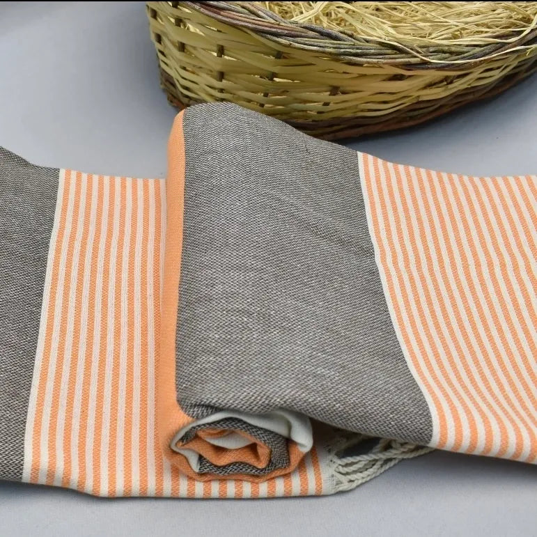 SUNSET - 100% organic cotton Turkish Towel - Fig Wellbeing