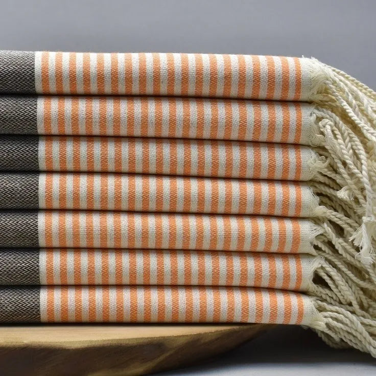 SUNSET - 100% organic cotton Turkish Towel - Fig Wellbeing