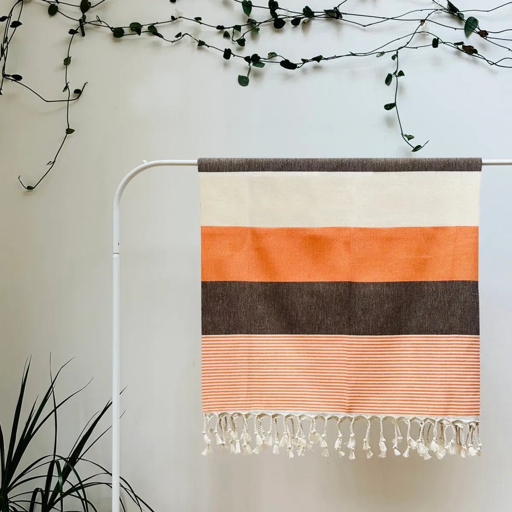 SUNSET - 100% organic cotton Turkish Towel - Fig Wellbeing