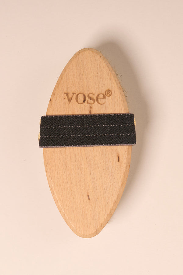 Vose - 100% Horse Hair Body Brush - Black Rose