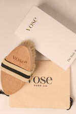 Vose - 100% Horse Hair Body Brush - Lotus