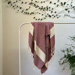 DIAMOND - 100% Organic Cotton Turkish Towel Cherry