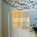HERRINGBONE - 100% Organic Cotton Turkish Towel Light Grey