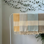 HERRINGBONE - 100% Organic Cotton Turkish Towel Light Grey