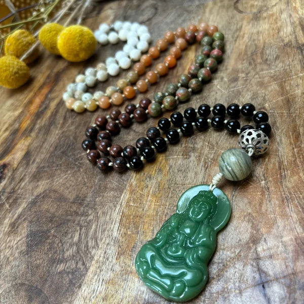 Buddha - Mala Necklace - Fig Wellbeing