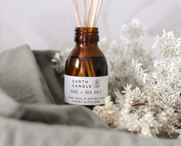 Earth Candle Co. - Sage + Seasalt Eco Reed Diffuser - Fig Wellbeing