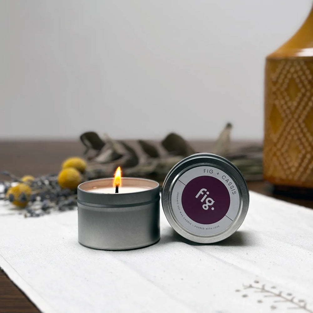 FIG - Fig + Cassis Soy Wax Eco Candle - Fig Wellbeing