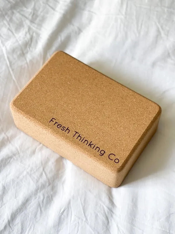 Fresh Thinking Co. - Cork Yoga Brick - Fig Wellbeing