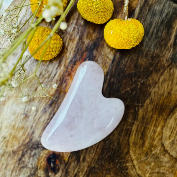 Rose Quartz Gua Sha - Fig Wellbeing