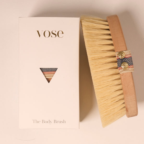 Cactus Bristle Vegan Body Brush on display with its packaging 