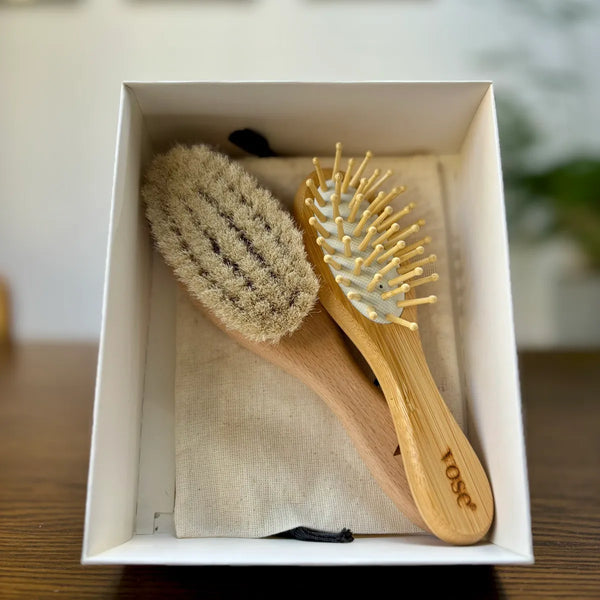 Vose - Baby Hair Brush Set - Fig Wellbeing