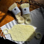 handwoven exfoliating shower & bath mitt
