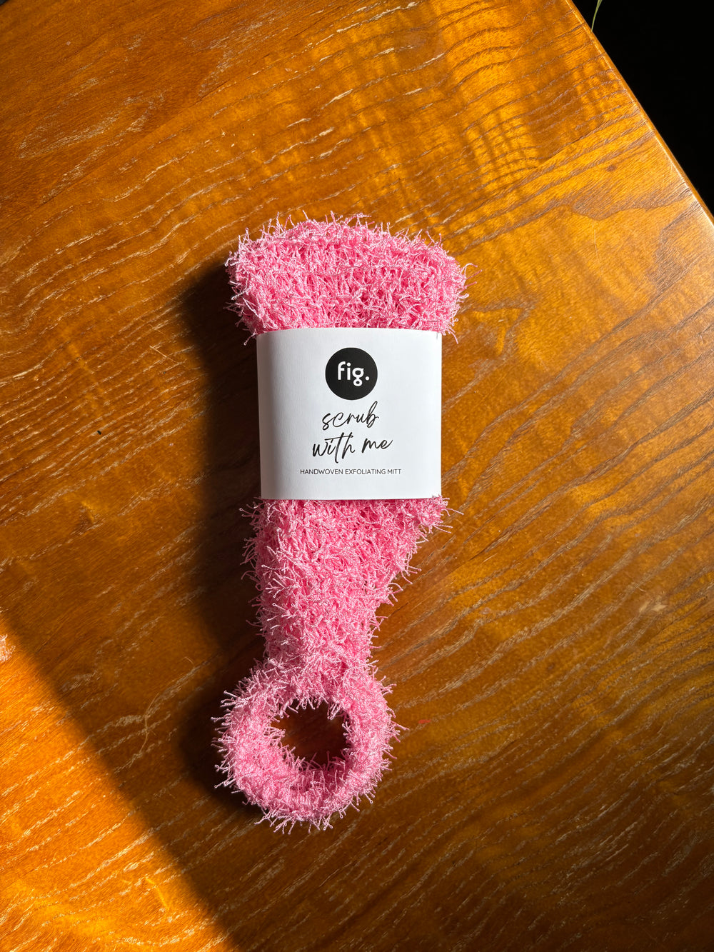 handwoven exfoliating shower & bath mitt