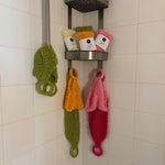 handwoven exfoliating shower & bath mitt