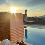 turkish towel orange 3