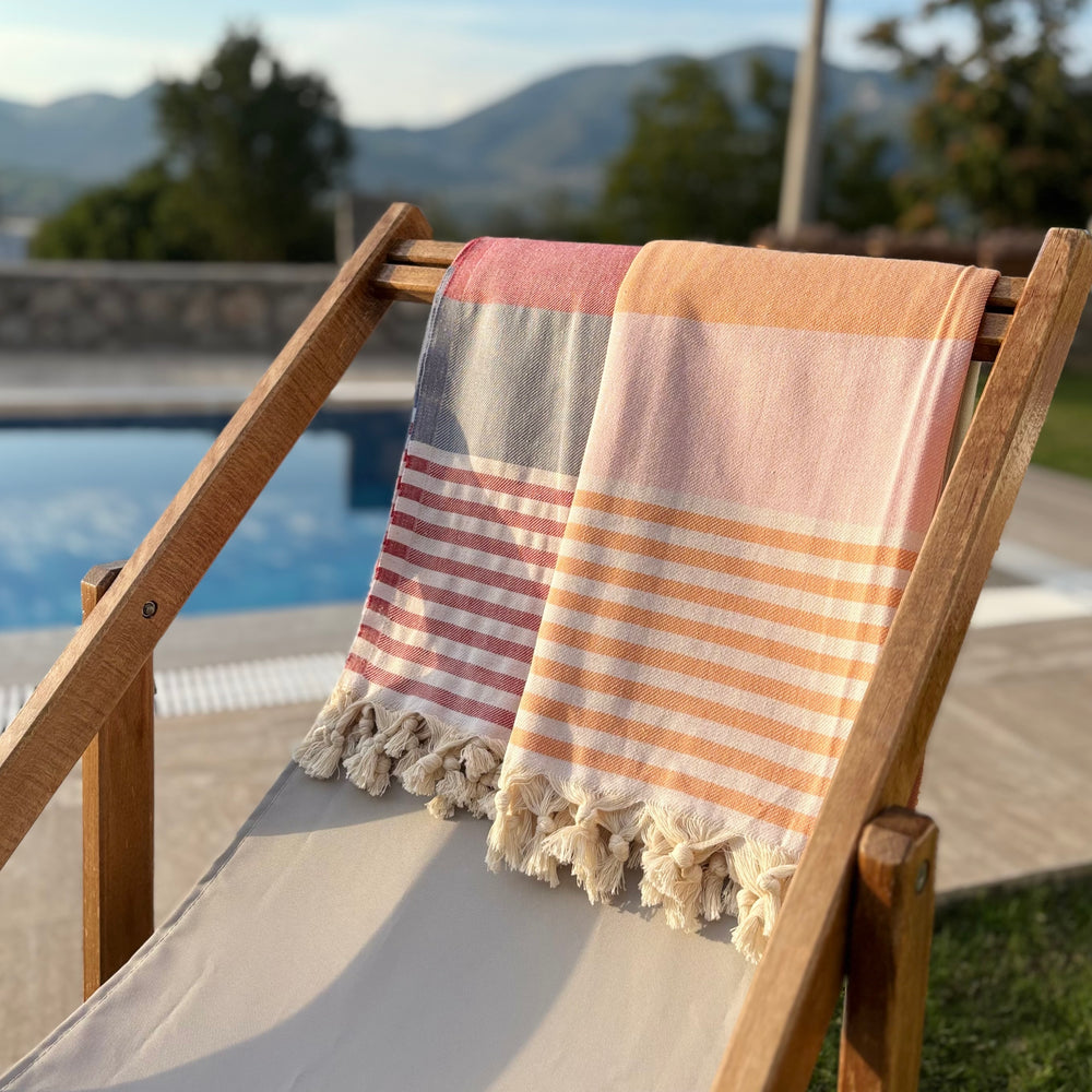 turkish towel orange 9